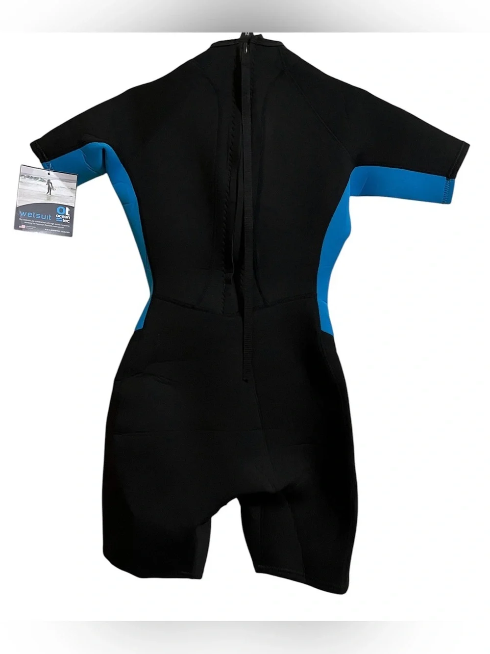 NWT Dolphin Cay Atlantis Ocean Tec Shorty Wetsuit Black Blue Size 8 NEW